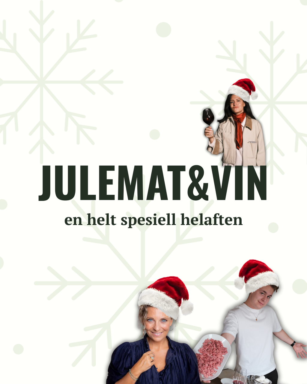 Julemat & vin i kombinasjon. Drueclasen x Lise Finckenhagen.