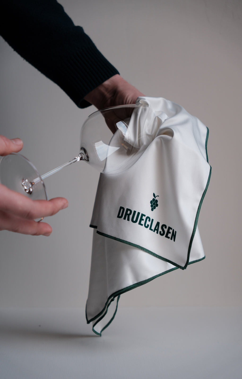 Druekluten - pusseklut for vinglass